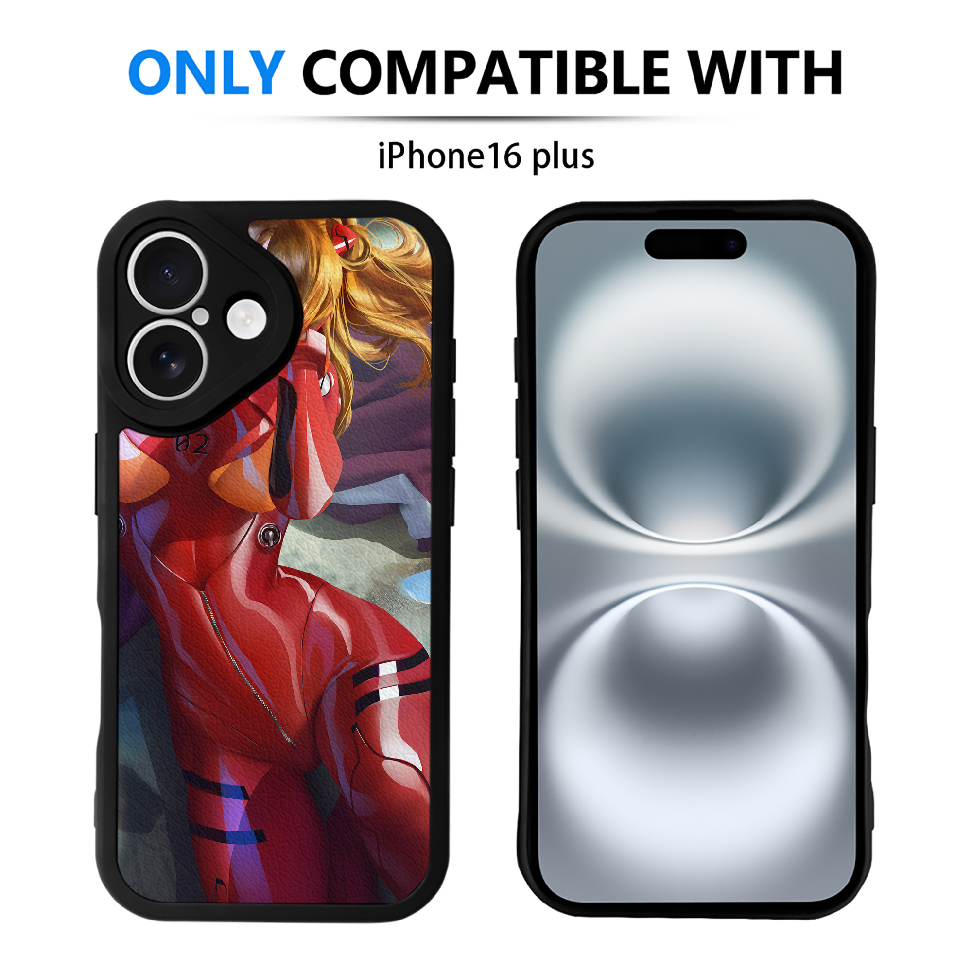 （画像用） EVA 新世紀エヴァンゲリオン 【iPhone 16シリーズ対応】シリコンスマホケース（レザー調） 材質：シリコン
